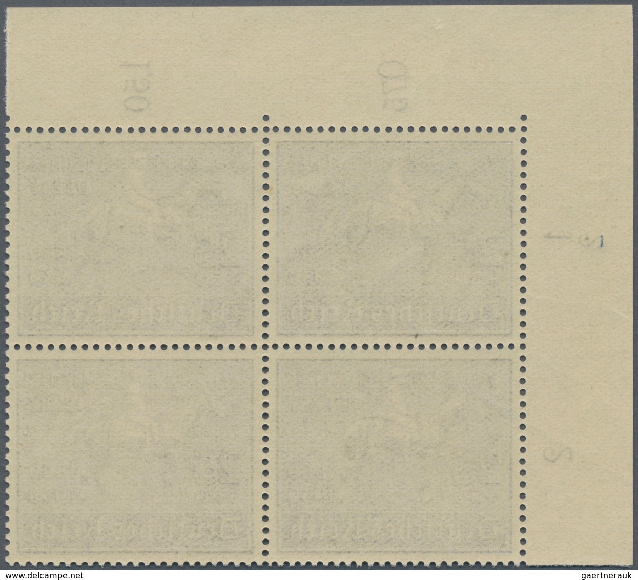 Deutsches Reich - 3. Reich: 1939, 25+50 Pf 70. Jahre Deutsches Derby, Postfrische Bogenecke Links Ob - Briefe U. Dokumente