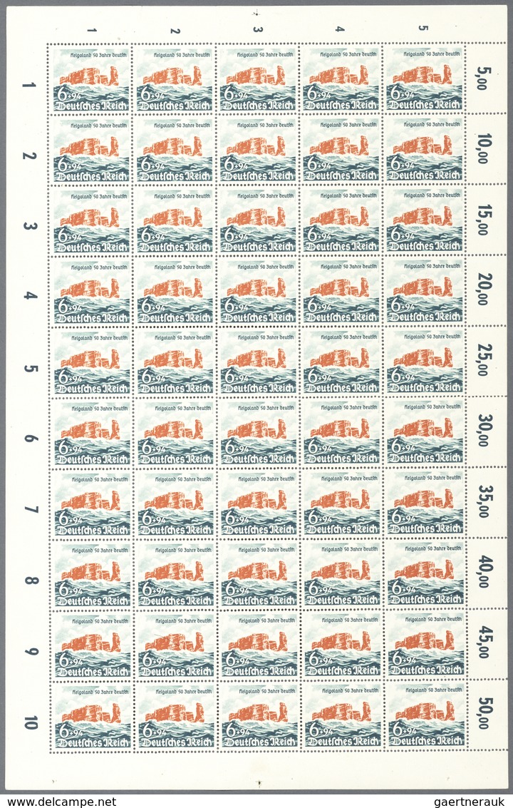 Deutsches Reich - 3. Reich: 1940. "Helgoland Seit 50 Jahren Deutsch". 6 + 94 Pfg. Kompletter, Postfr - Covers & Documents