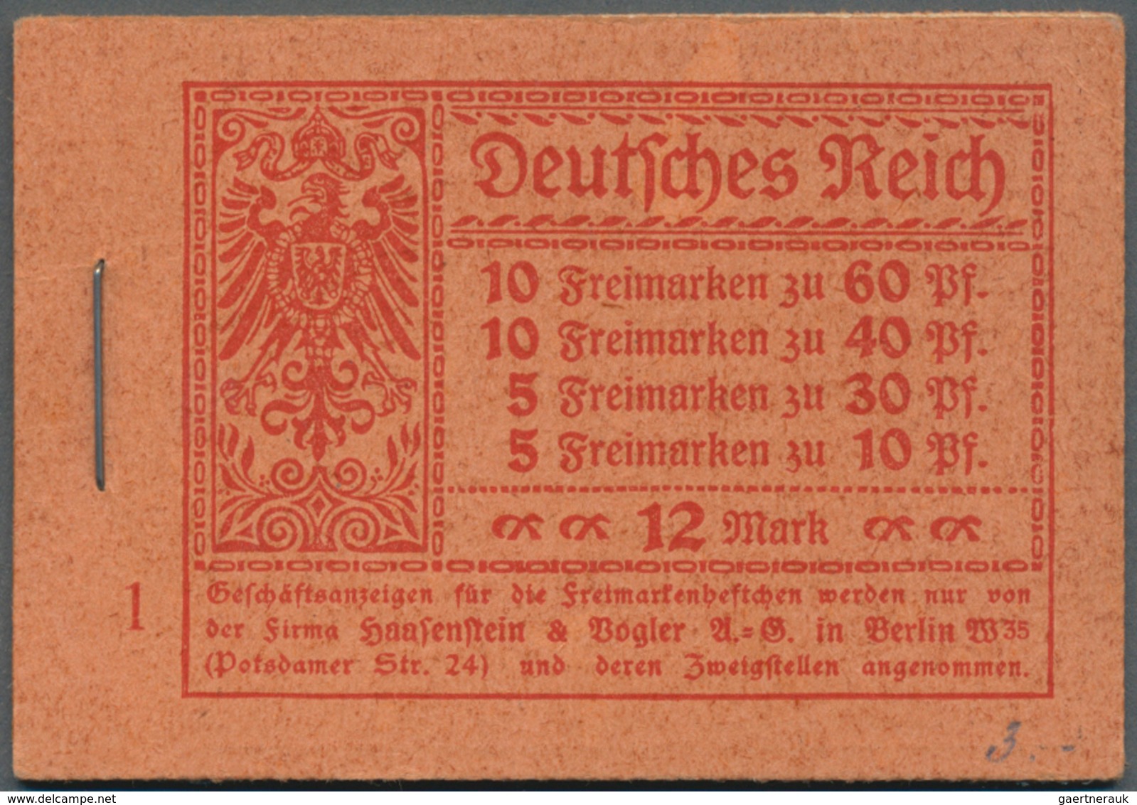 Deutsches Reich - Markenheftchen: 1921, Markenheftchen Germania/Ziffern Kpl. Gestempelt, Selten!. Ge - Booklets