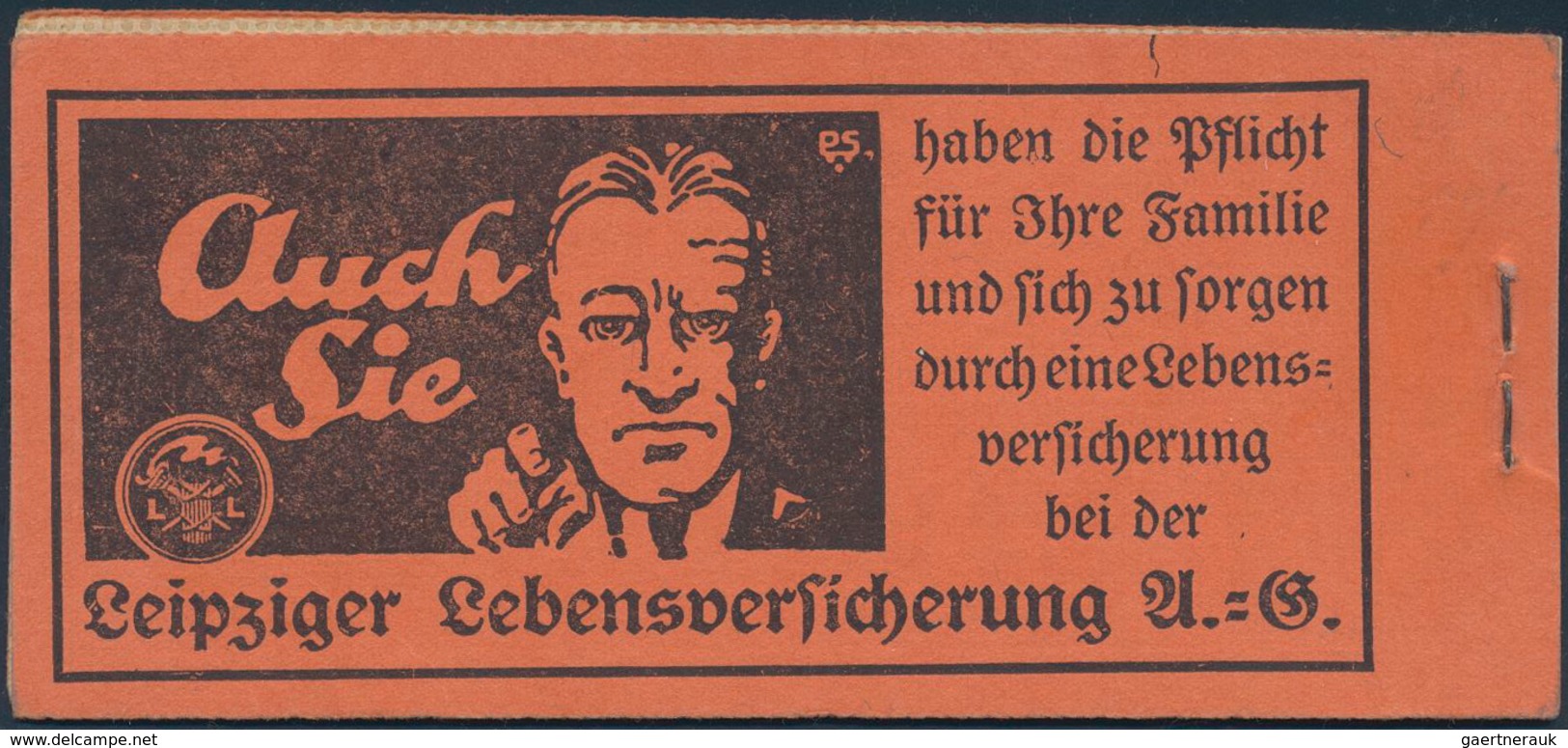 Deutsches Reich - Markenheftchen: 1925, NEUER REICHSADLER, ONr. 2, Komplettes Postfrisches Original- - Postzegelboekjes