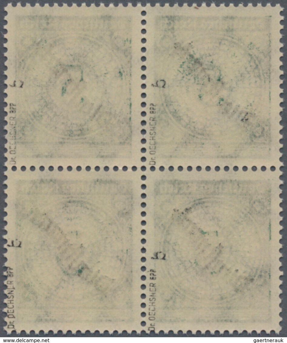 Deutsches Reich - Dienstmarken: 1924, 5 Pfg. Schlangenaufdruck In Seltener Farbe "schwarzopalgrün", - Dienstzegels