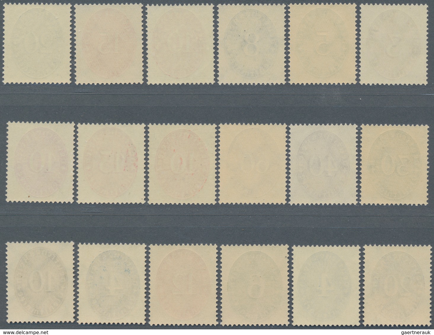 Deutsches Reich - Dienstmarken: 1927 - 1933, Strohhutmuster, Kompletter Postfrischer Luxussatz (Mi€2 - Officials