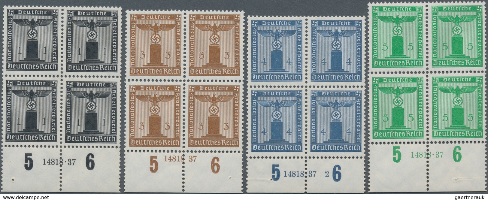 Deutsches Reich - Dienstmarken: 1938, Dienstmarken Der Partei: Kompletter Satz Von 11 Werten, Taufri - Service