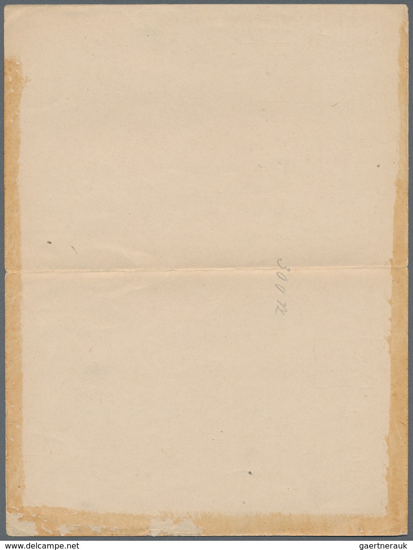 Deutsches Reich - Privatpost (Stadtpost): 1892 Ca., HANNOVER, MERKUR, Völlig Verschnittener Kartenbr - Private & Local Mails