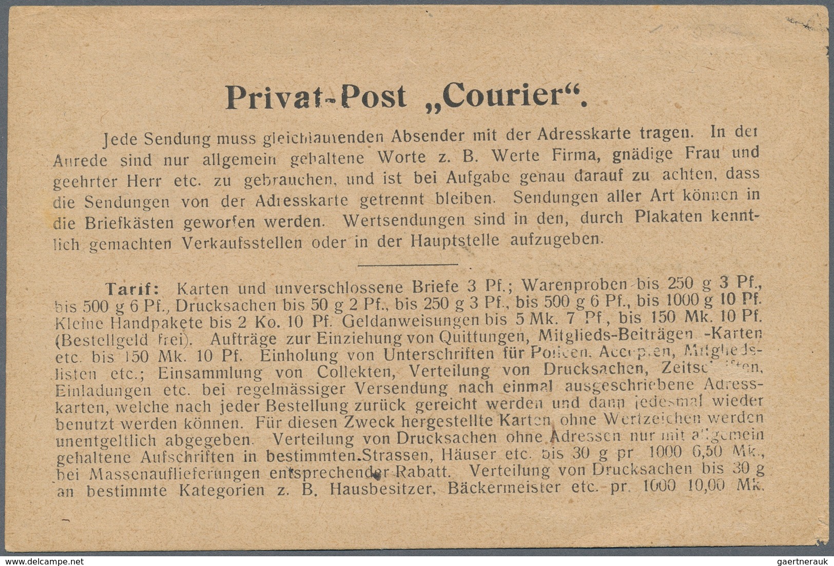 Deutsches Reich - Privatpost (Stadtpost): Magdeburg 1907 2 Pfennig Blau Auf Karte Der Generalagentur - Correos Privados & Locales