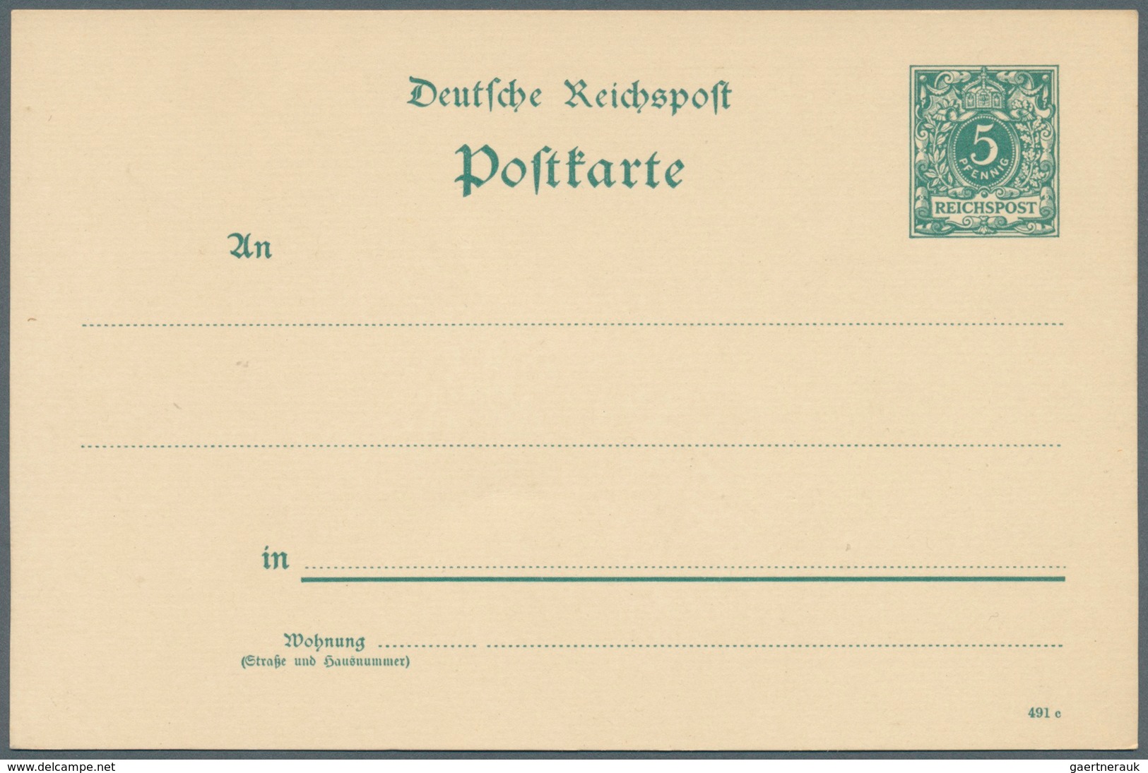 Deutsches Reich - Ganzsachen: 1891, Lot Von 11 Postkarten 5 Pf Grün Ziffer Mit Nur Versch. Druckdate - Autres & Non Classés