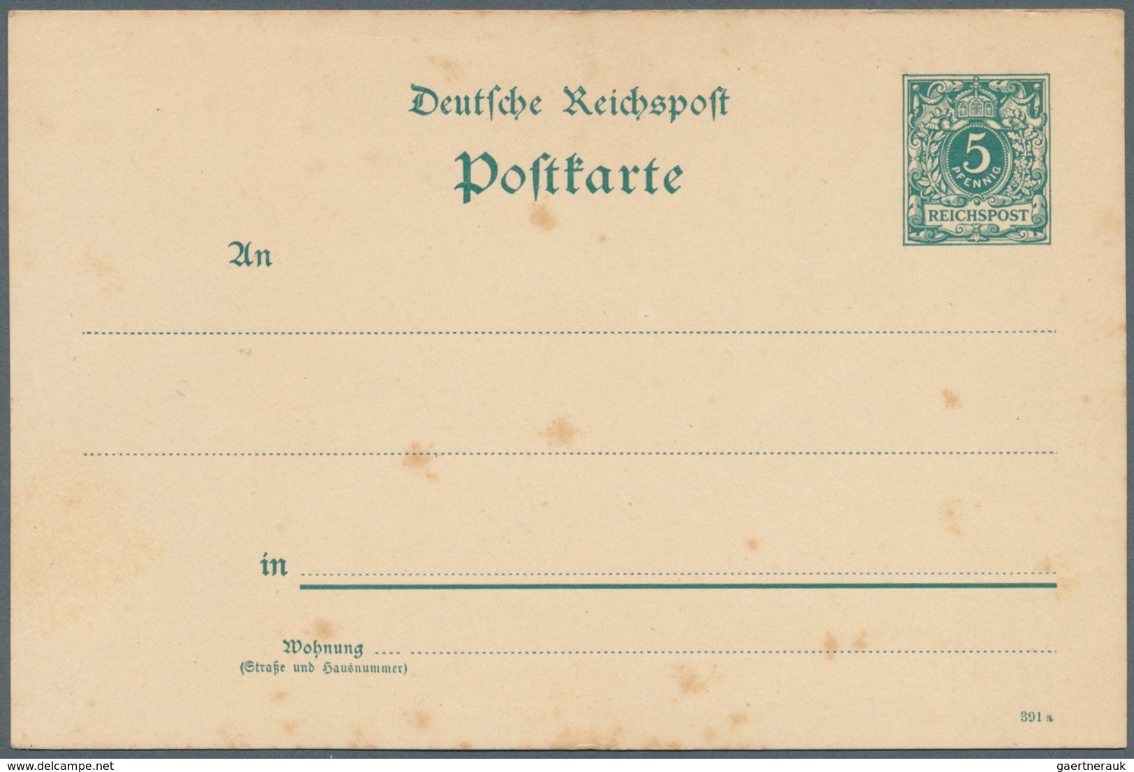 Deutsches Reich - Ganzsachen: 1891, Lot Von 11 Postkarten 5 Pf Grün Ziffer Mit Nur Versch. Druckdate - Autres & Non Classés