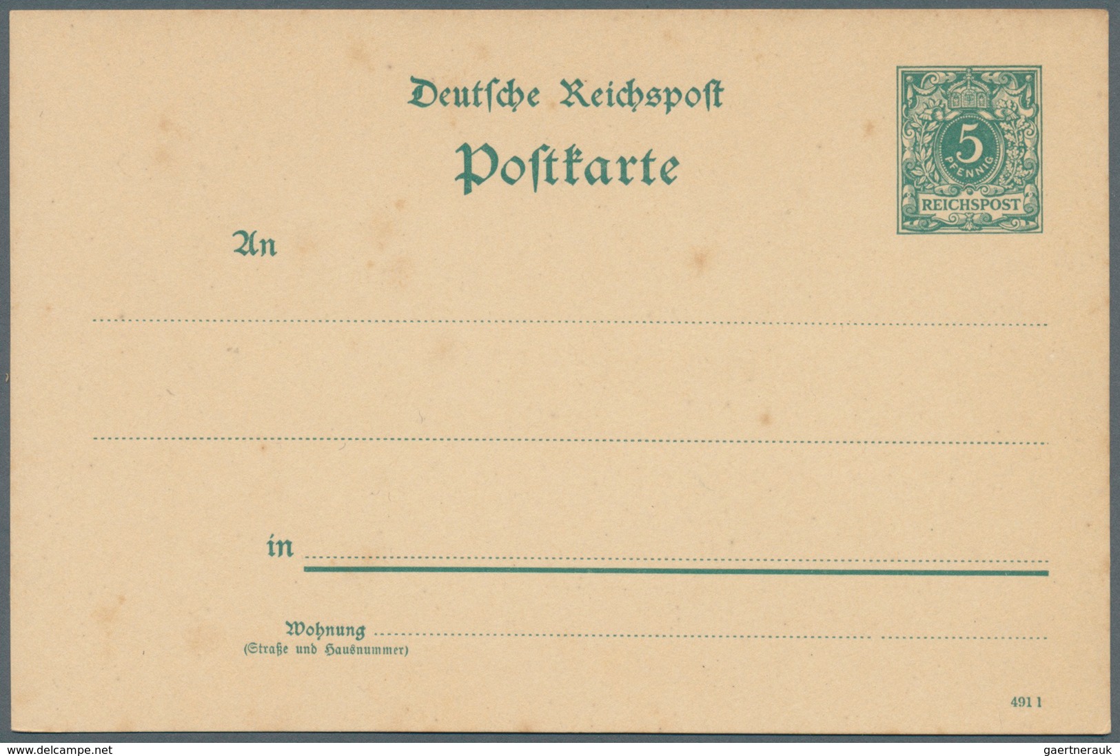 Deutsches Reich - Ganzsachen: 1891, Lot Von 11 Postkarten 5 Pf Grün Ziffer Mit Nur Versch. Druckdate - Autres & Non Classés