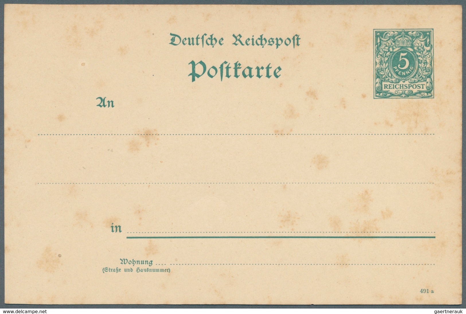 Deutsches Reich - Ganzsachen: 1891, Lot von 11 Postkarten 5 Pf grün Ziffer mit nur versch. Druckdate