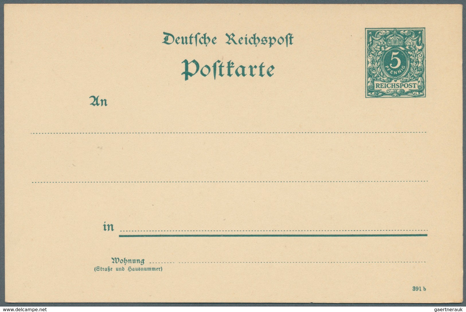 Deutsches Reich - Ganzsachen: 1891, Lot von 11 Postkarten 5 Pf grün Ziffer mit nur versch. Druckdate