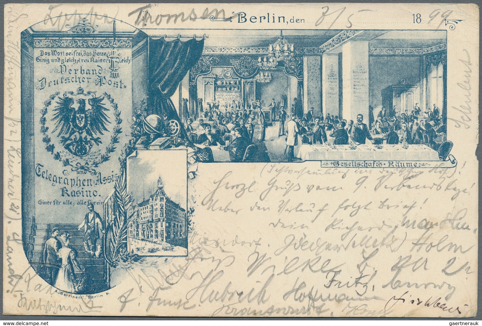 Deutsches Reich - Privatganzsachen: 1899 Privatpostkarte Verband Deutscher Post- Und Telegrafenassis - Sonstige & Ohne Zuordnung