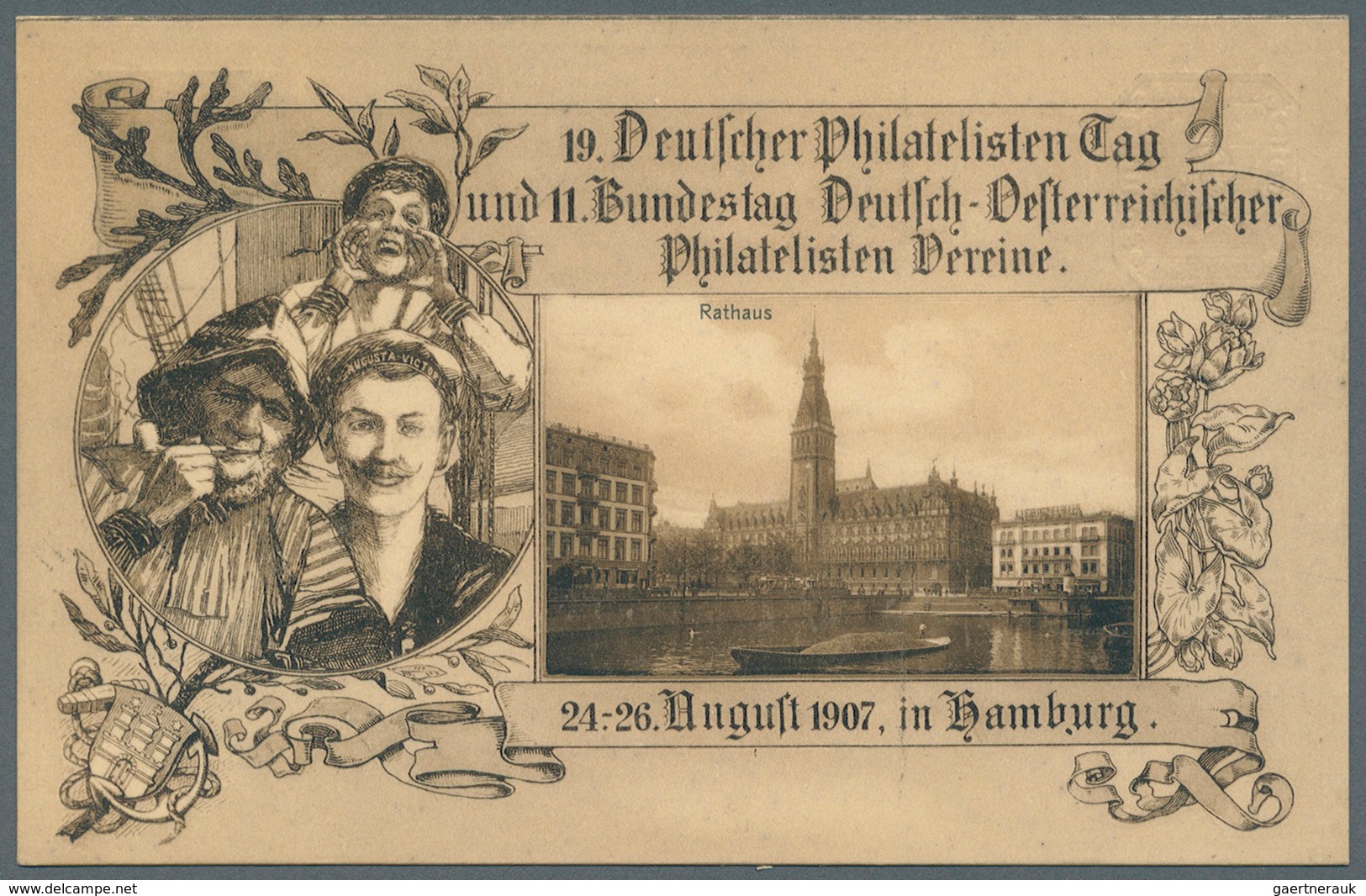 Deutsches Reich - Privatganzsachen: 1907, Lot Von 15 Privat-Postkarten 5 Pf Germania "19. Dt. Philat - Andere & Zonder Classificatie