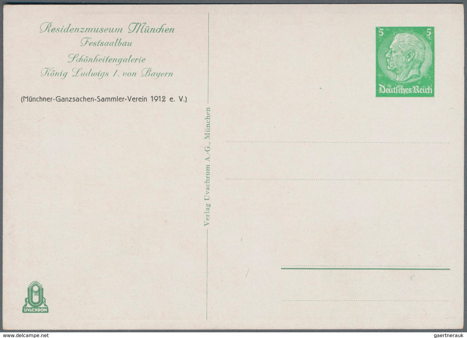 Deutsches Reich - Privatganzsachen: 1935. Schönheitengalerie König Ludwigs I. von Bayern. Kpl. Set v