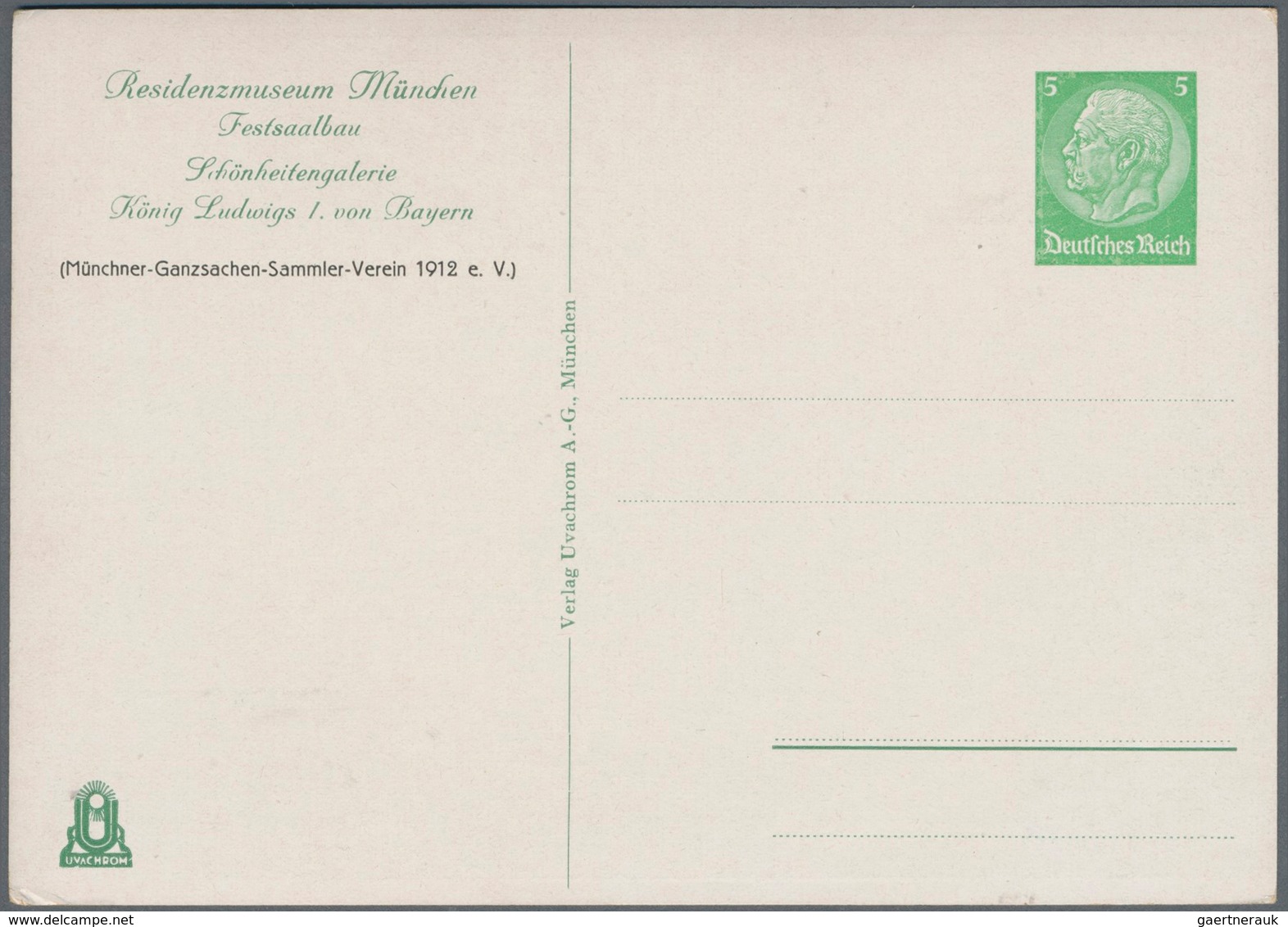 Deutsches Reich - Privatganzsachen: 1935. Schönheitengalerie König Ludwigs I. von Bayern. Kpl. Set v