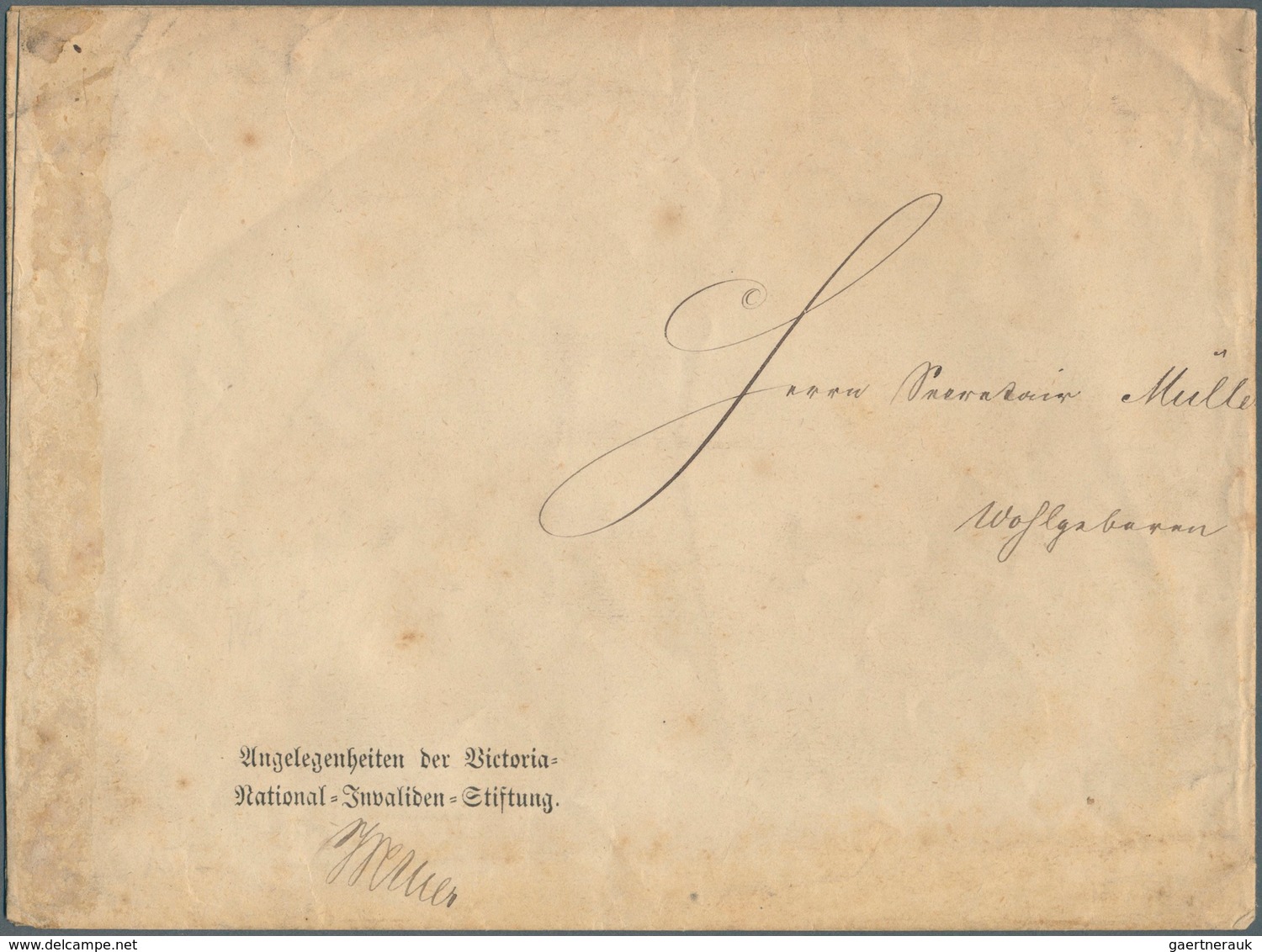 Deutsches Reich - Privatganzsachen: 1873, Privat-Umschlag 1/3 Gr Grün Brustschild "Angelegenheit Der - Autres & Non Classés