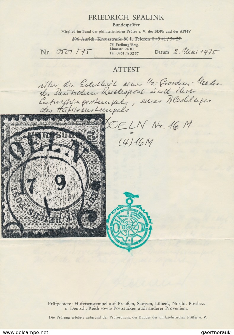 Deutsches Reich - Hufeisenstempel: COELN 17 9 I Hufeisenstempel Spal. 4-16 Auf Großer Schild ½ Gr. O - Franking Machines (EMA)