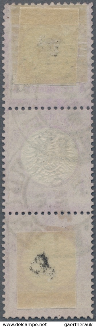 Deutsches Reich - Hufeisenstempel: HAMBURG I.A. 19 NOVBR 74 Hufeisenstempel Auf Dreierstreifen ¼ Gr, - Frankeermachines (EMA)