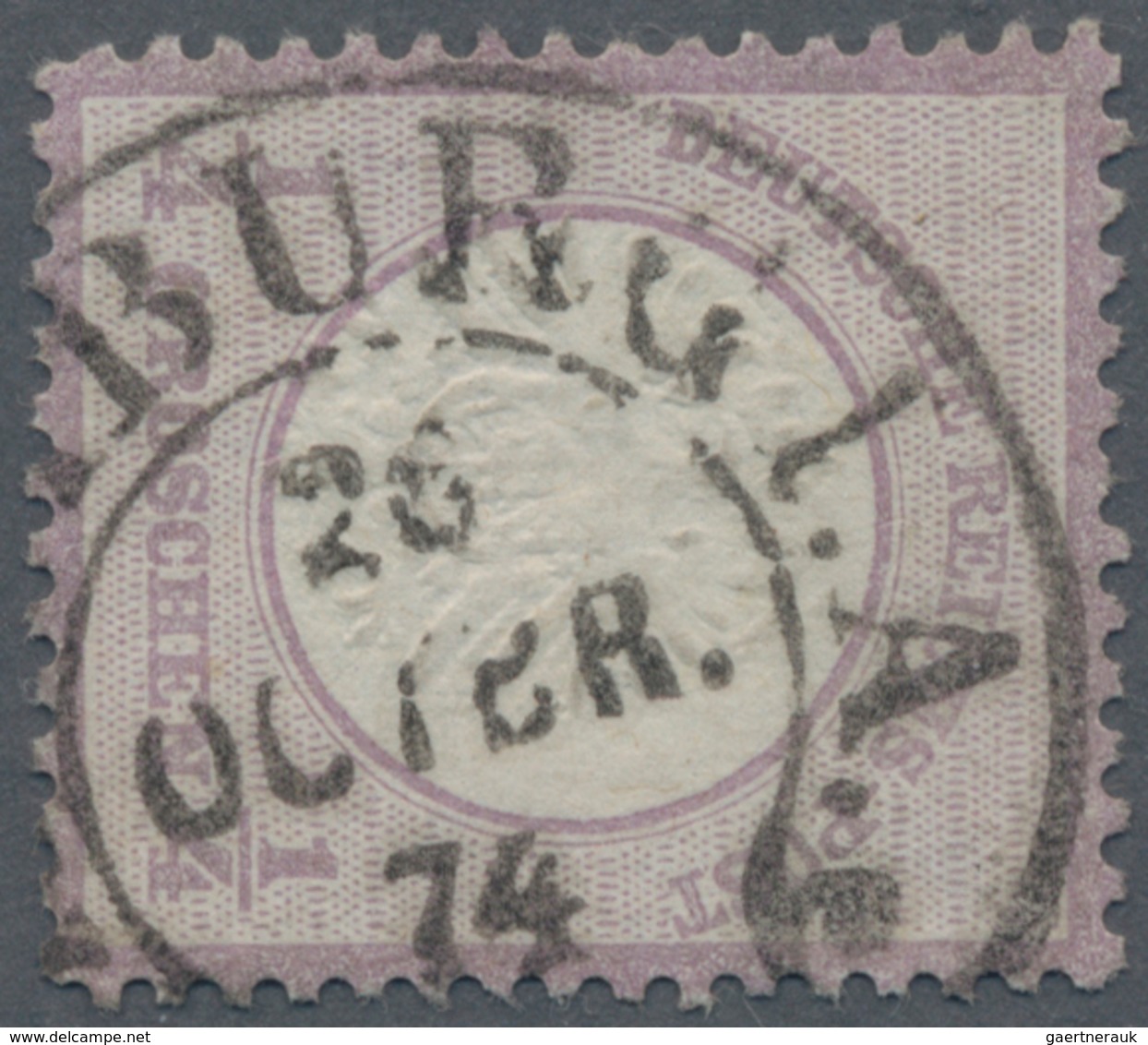 Deutsches Reich - Hufeisenstempel: HAMBURG I.A. 26 OCTBR 74 Hufeisenstempel A. ¼ Gr, Verwendung 1874 - Frankeermachines (EMA)