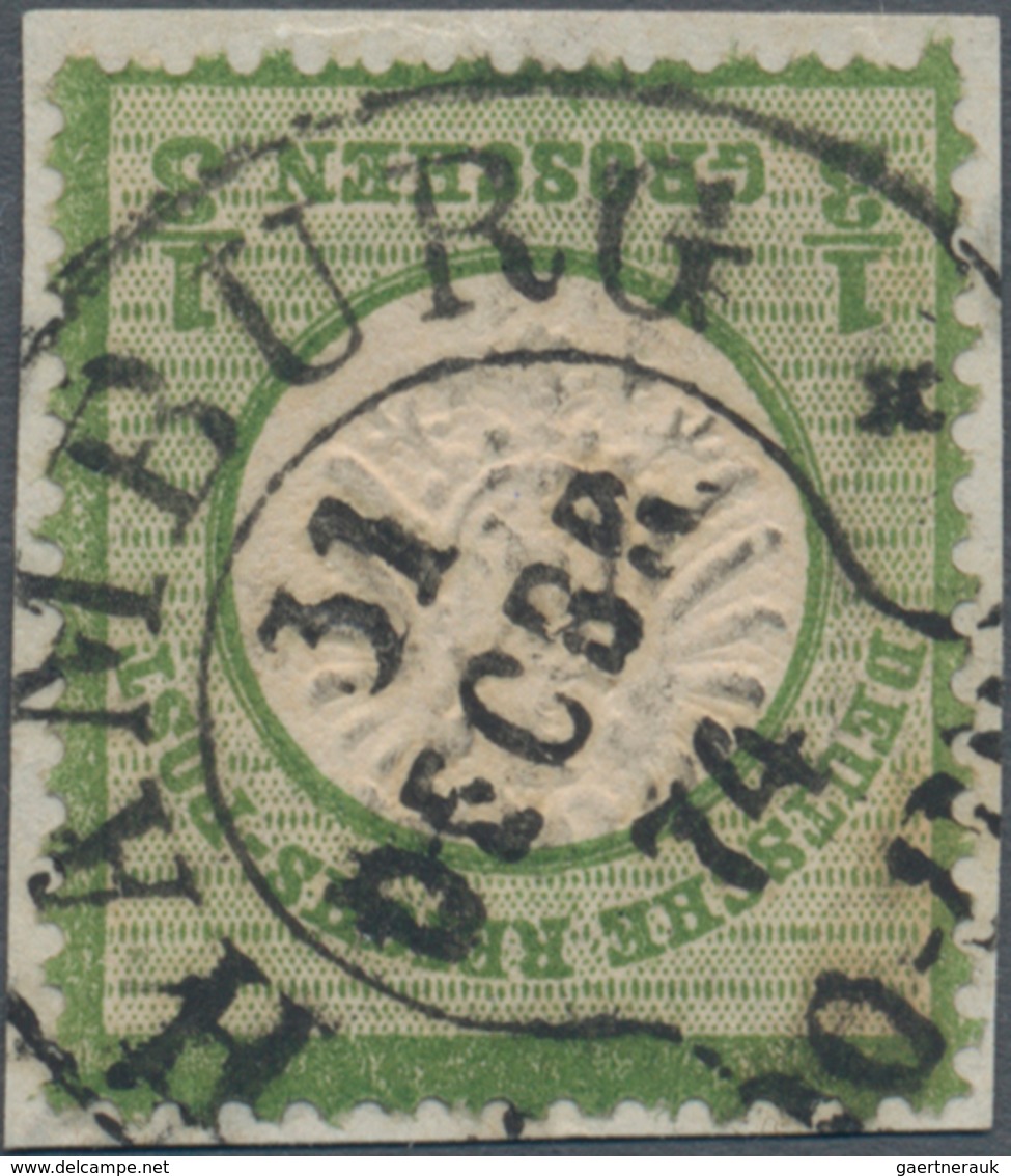 Deutsches Reich - Hufeisenstempel: HAMBURG 31 DECBR (18)74 LETZTTAGS-STEMPEL Auf Gr. Schild 1/3 Gr D - Frankeermachines (EMA)