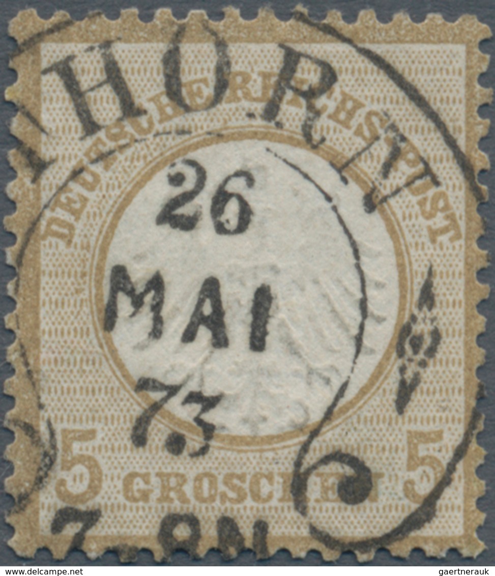 Deutsches Reich - Hufeisenstempel: THORN 26 MAI 73 (Spal. 38-2 Mit Zier-Rauten) Auf Kl. Schild 5 Gr. - Maschinenstempel (EMA)