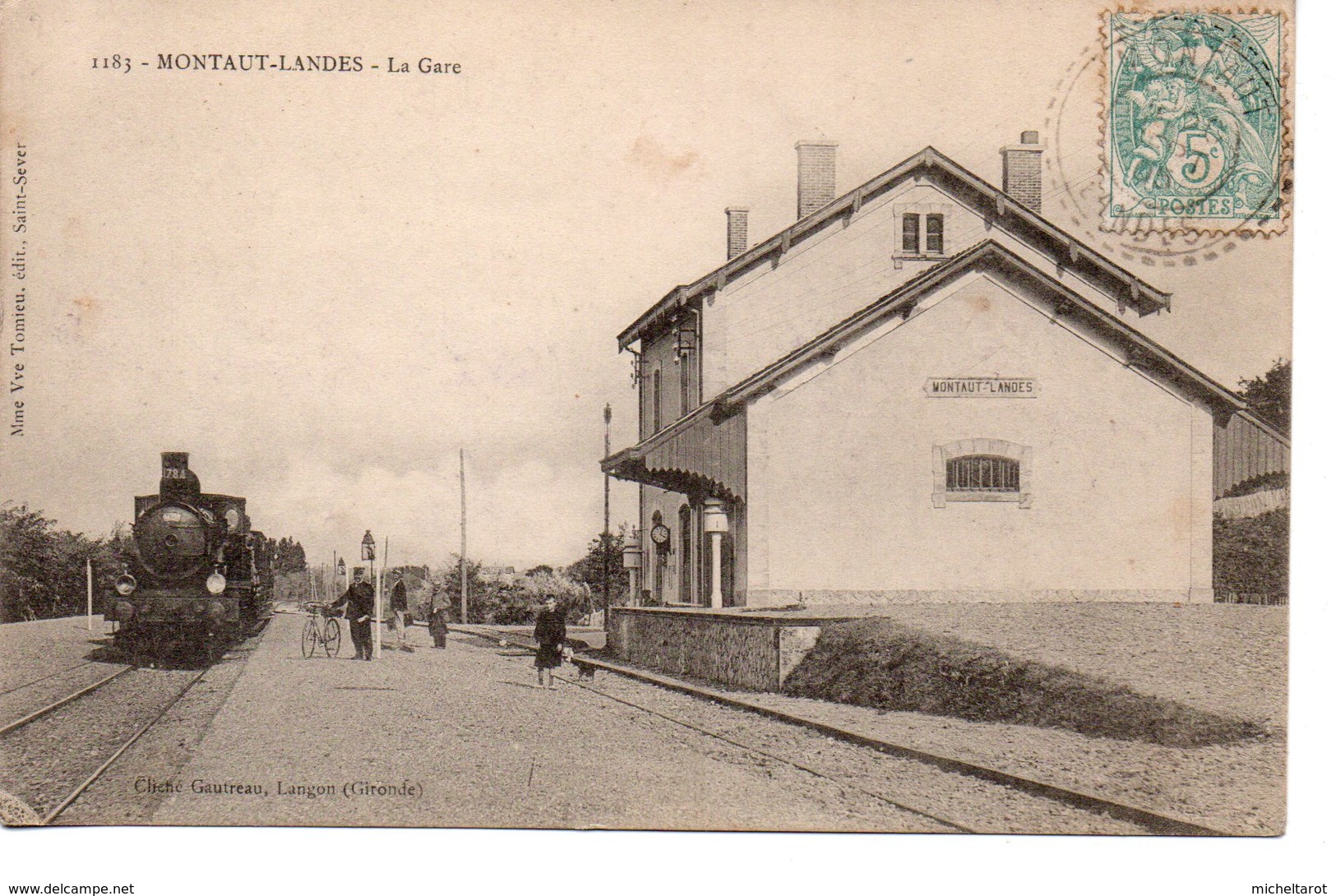 Landes : Montaut-Landes : La Gare - Autres & Non Classés