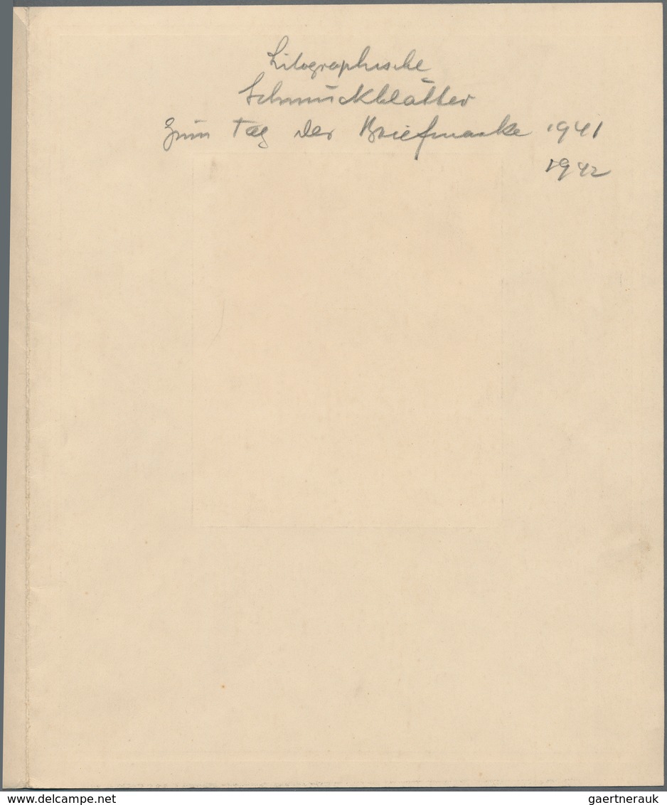 Deutsches Reich - Besonderheiten: 1941, Heinrich V. Stephan, Probedrucke Zum Tag Der Briefmarke Bzw. - Sonstige & Ohne Zuordnung