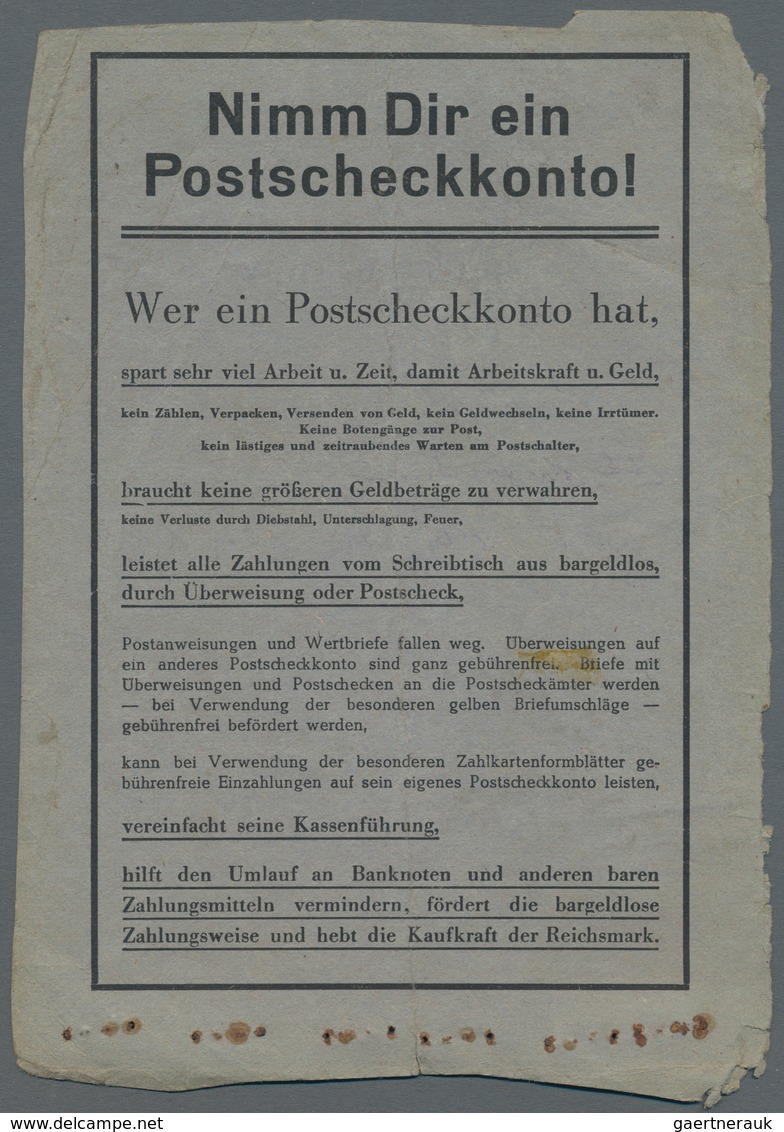 Deutsches Reich - Besonderheiten: 1944/45 Posteinlieferungsbuch Für Nachnahmen Und Pakete Von Berlin - Autres & Non Classés