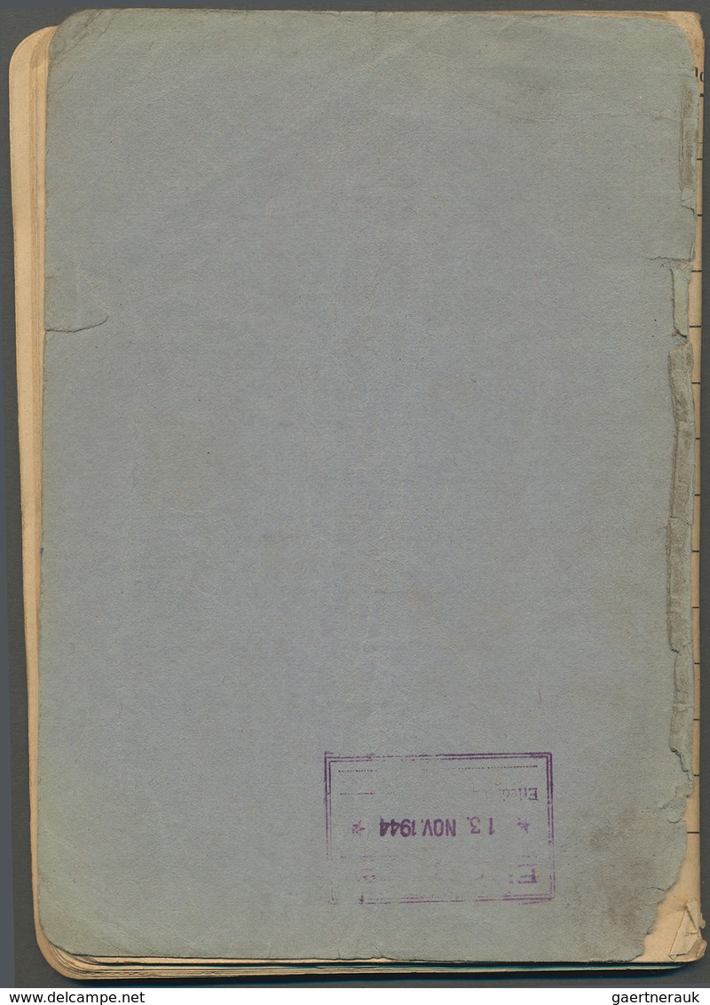 Deutsches Reich - Besonderheiten: 1944/45 Posteinlieferungsbuch Für Nachnahmen Und Pakete Von Berlin - Other & Unclassified