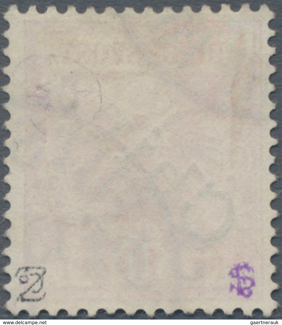 Deutsche Post In China: 1901, Freimarke Für Futschau 5 Pf Auf 10 Pf Lebhaftrot Mit Diagonalem Aufdru - Chine (bureaux)