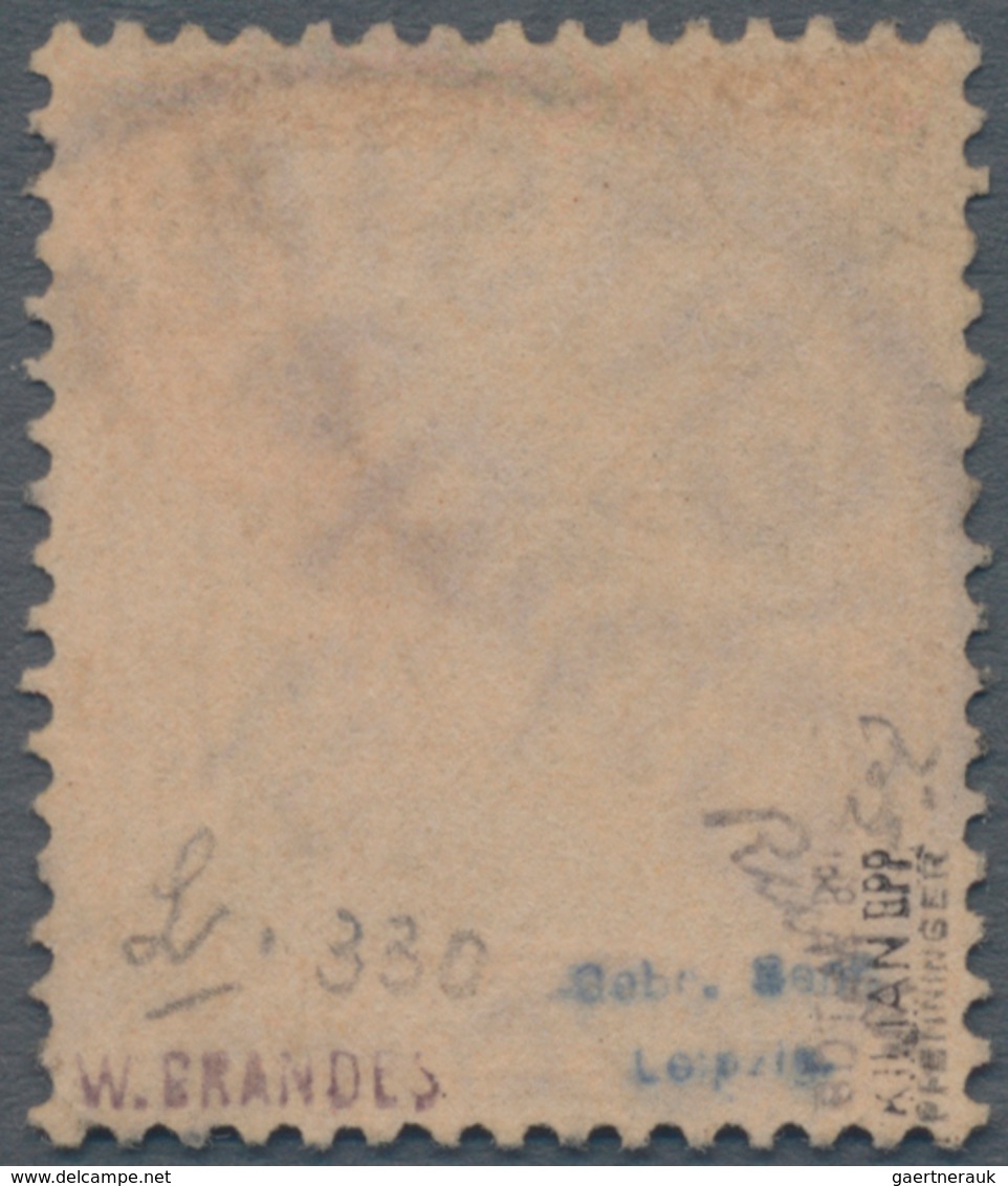 Deutsche Post In China: 1900, Germania 50 Pfg. Mit Handstempelaufdruck, Gestempelt "TIENTSIN 7/1 01" - China (kantoren)