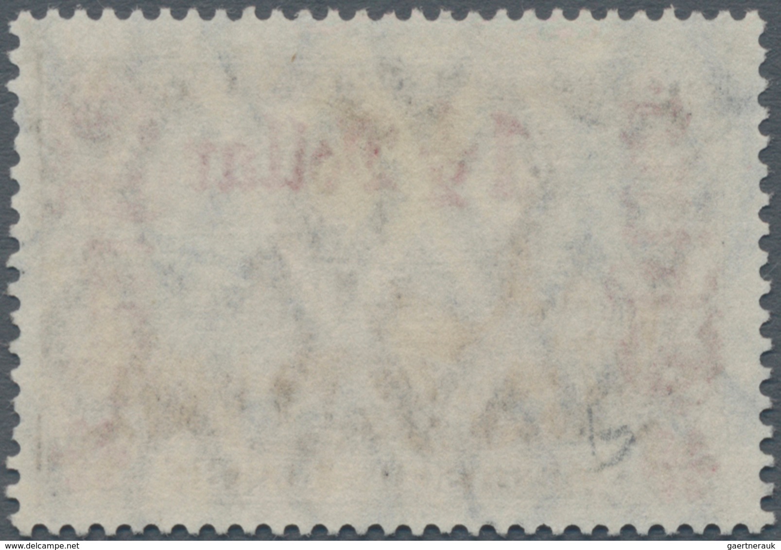 Deutsche Post In China: 1913, "1 1/2 Dollar Auf 3 Mark" Friedensdruck, 26:17 Zähnungslöcher, Schwarz - Chine (bureaux)
