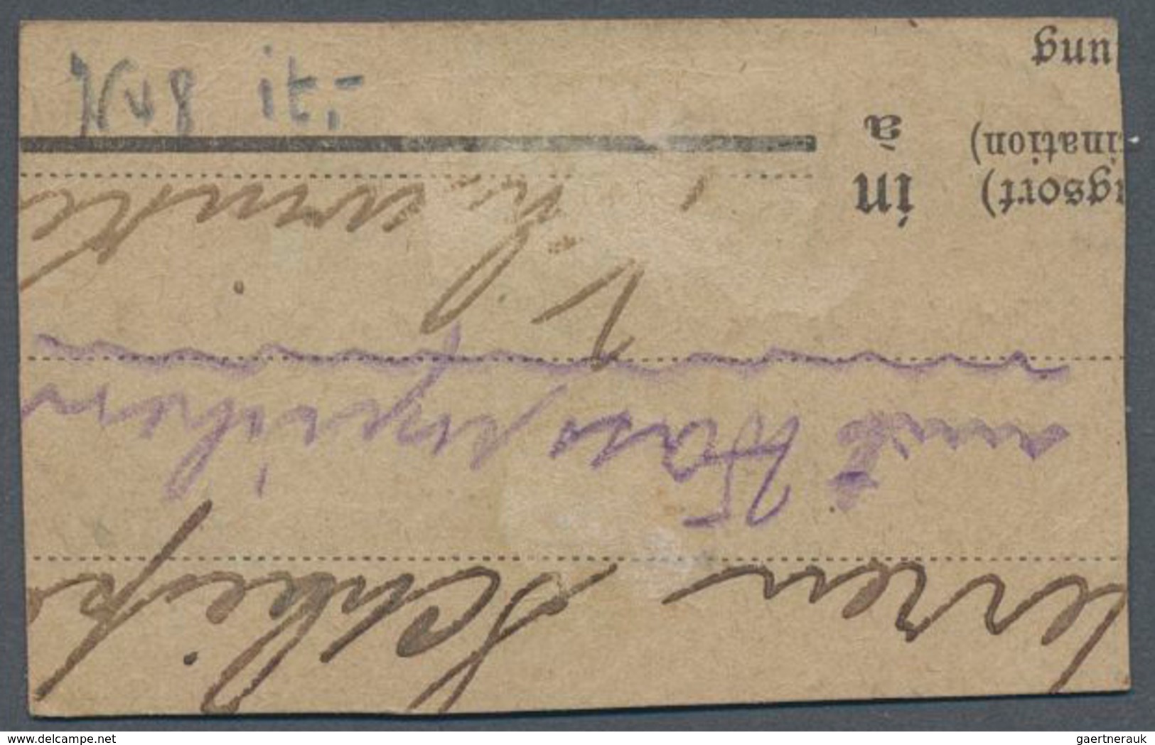 Deutsche Post In China: 1913 (8.12.), "1 1/2 Dollar Auf 3 Mark" (Friedensdruck, 26:17 Zähnungslöcher - Chine (bureaux)