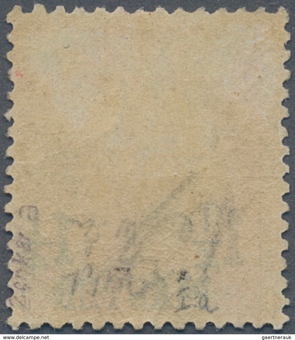 Deutsche Post In Der Türkei: 1889/1890. 1 1/4 Pia Auf 25 Pf, Seltene Erstauflage: Gelborange, Ungebr - Turkse Rijk (kantoren)