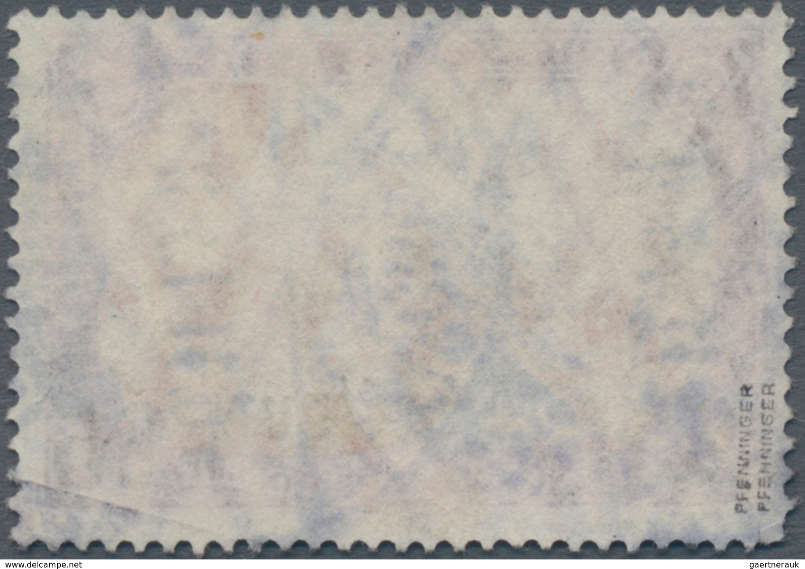Deutsche Post In Der Türkei: 1905, "25 Piaster" Auf 5 Mark Mit Wasserzeichen Als MINISTERDRUCK Mit S - Turkey (offices)