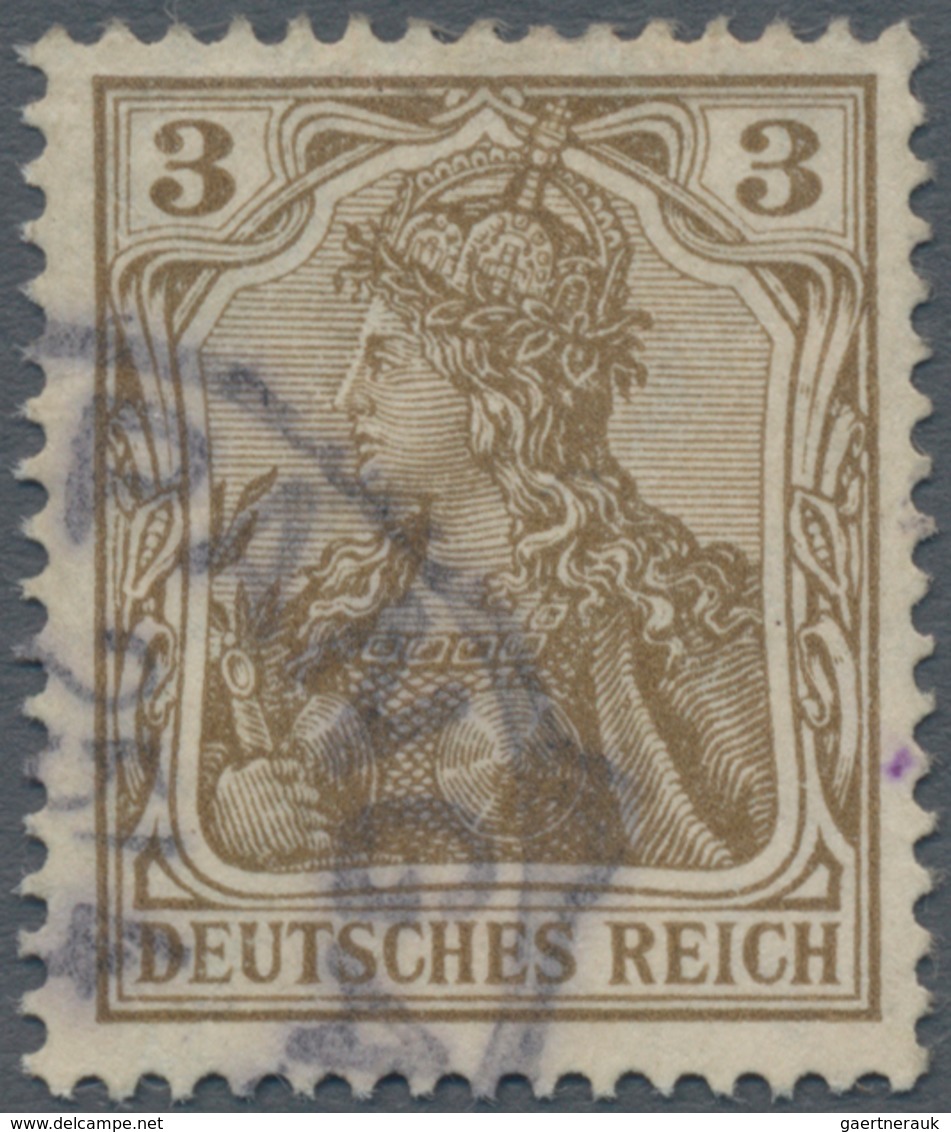 Deutsch-Ostafrika: 1915, 3 Pfg. Germania "Königsberger-Ausgabe" Mit Stempel Entwertet "PANGA(NI) 25/ - German East Africa