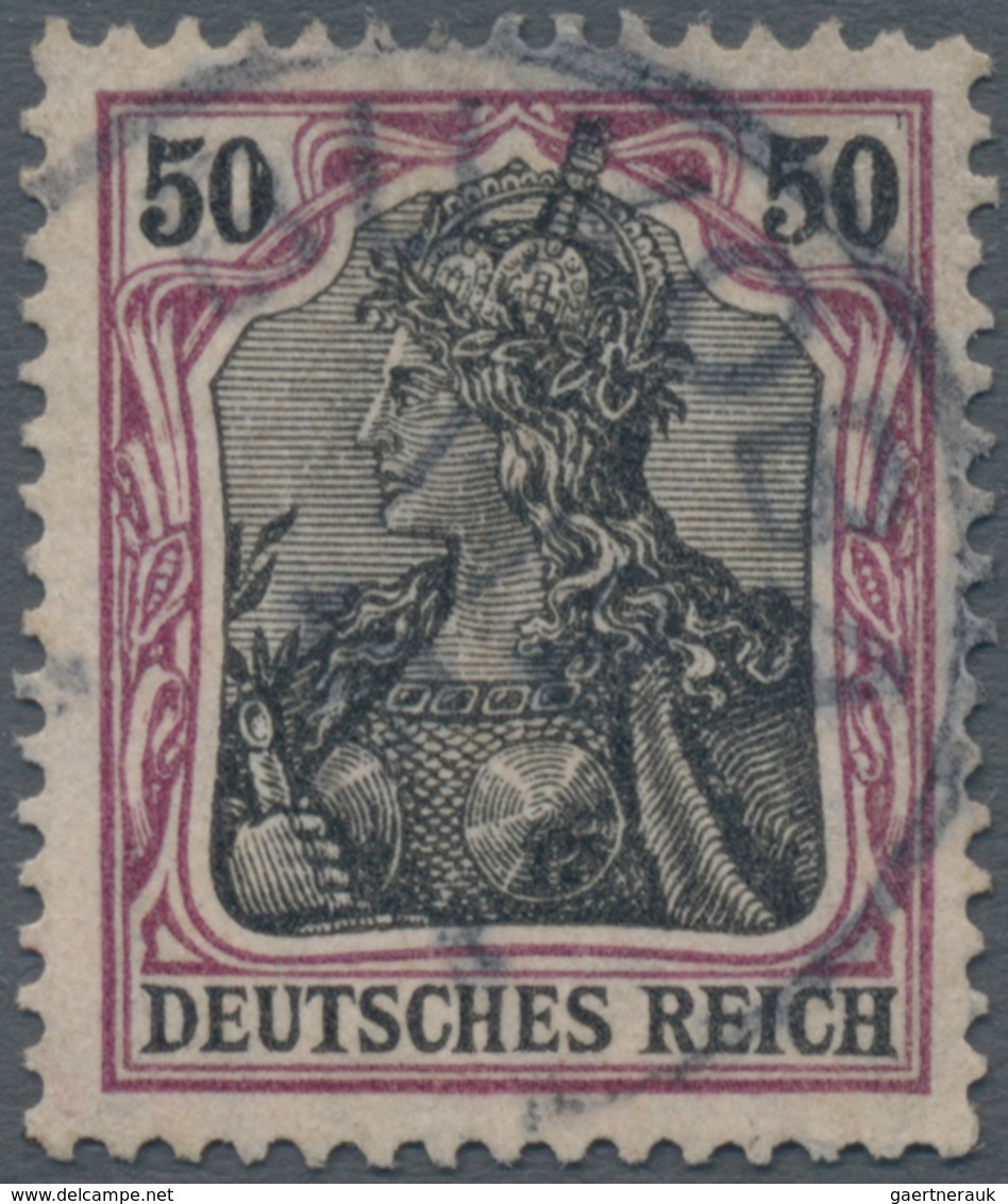 Deutsch-Ostafrika: 1915, 50 Pfg. Dunkelgraulila/schwarz Auf Mittelchromgelb (als 37 1/2 Heller Verwe - Duits-Oost-Afrika