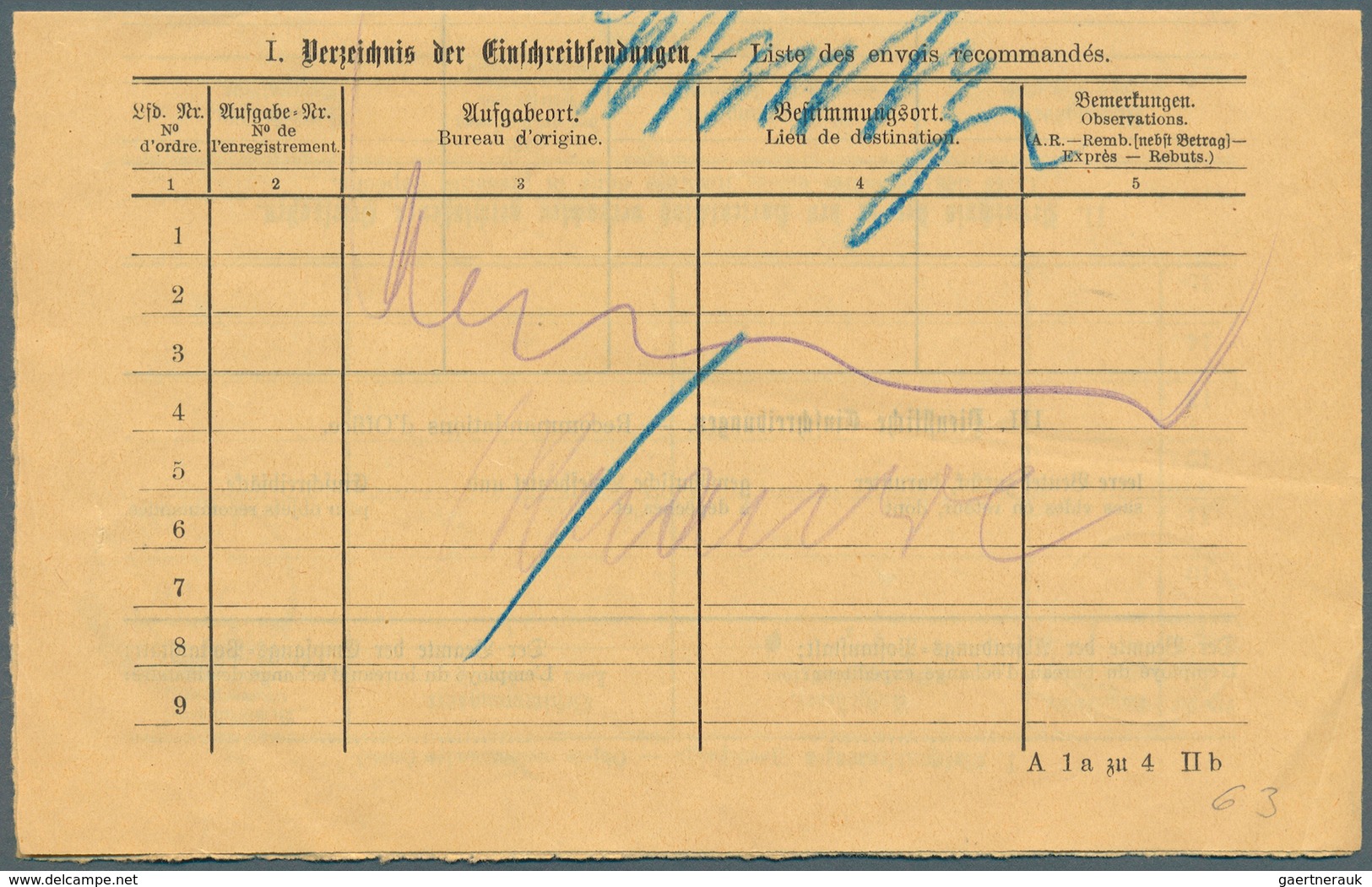 Deutsch-Südwestafrika - Besonderheiten: 1913, 9. 4., 2-sprach. Formular "Briefkarte" (Begleitschein) - German South West Africa