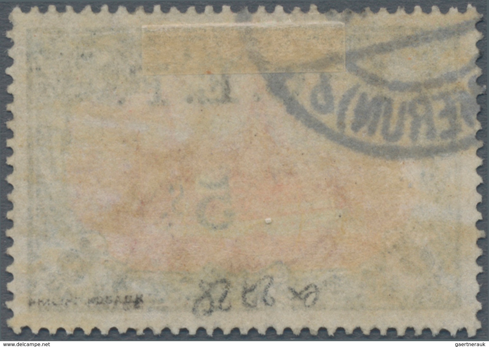 Deutsche Kolonien - Kamerun - Britische Besetzung: 1915, „C.E.F. 5 S.” Aufdruck Auf 5 Mark Grünschwa - Kamerun