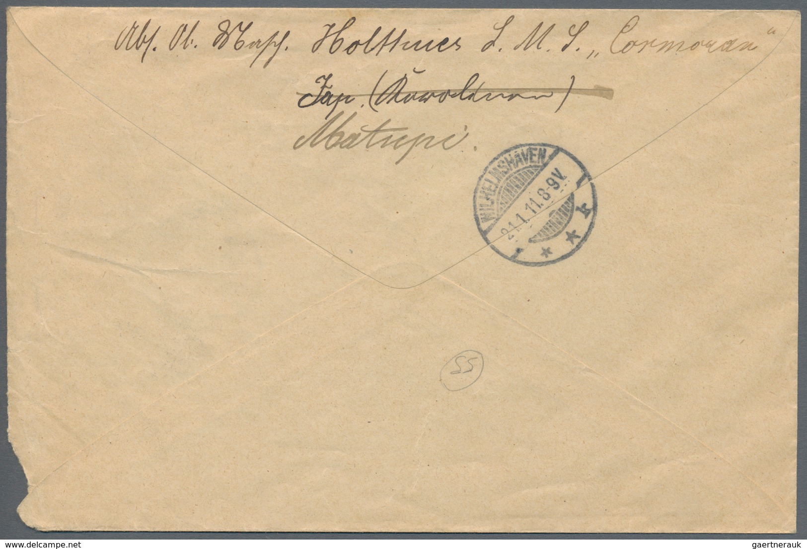 Deutsche Kolonien - Karolinen - Besonderheiten: 1910 (6.12.), Senkrechter Dreierstreifen 10 Pfg. Ger - Karolinen