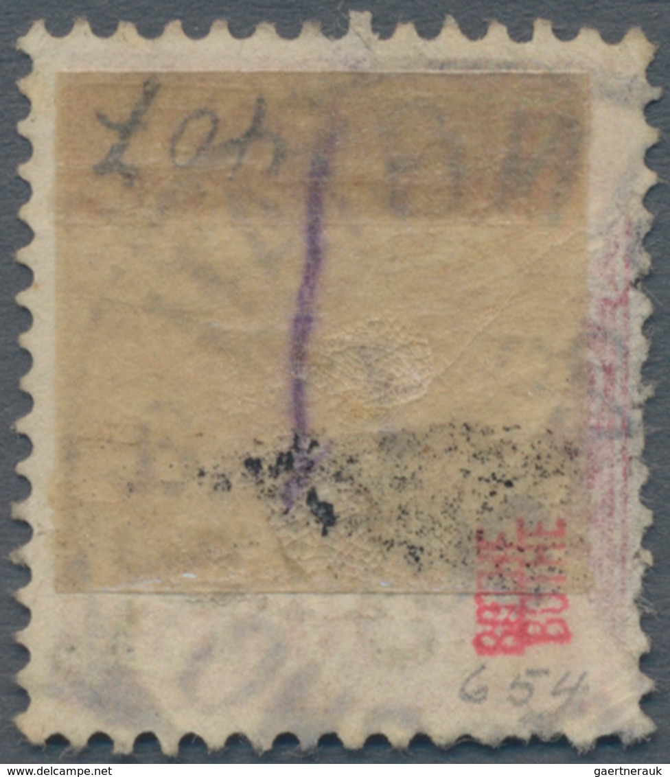 Deutsche Kolonien - Kiautschou: 1900, 2. TSINGTAU-AUSHILFSAUSGABE 5 PF Auf 10 Pfg. Mit Handstempel I - Kiautchou