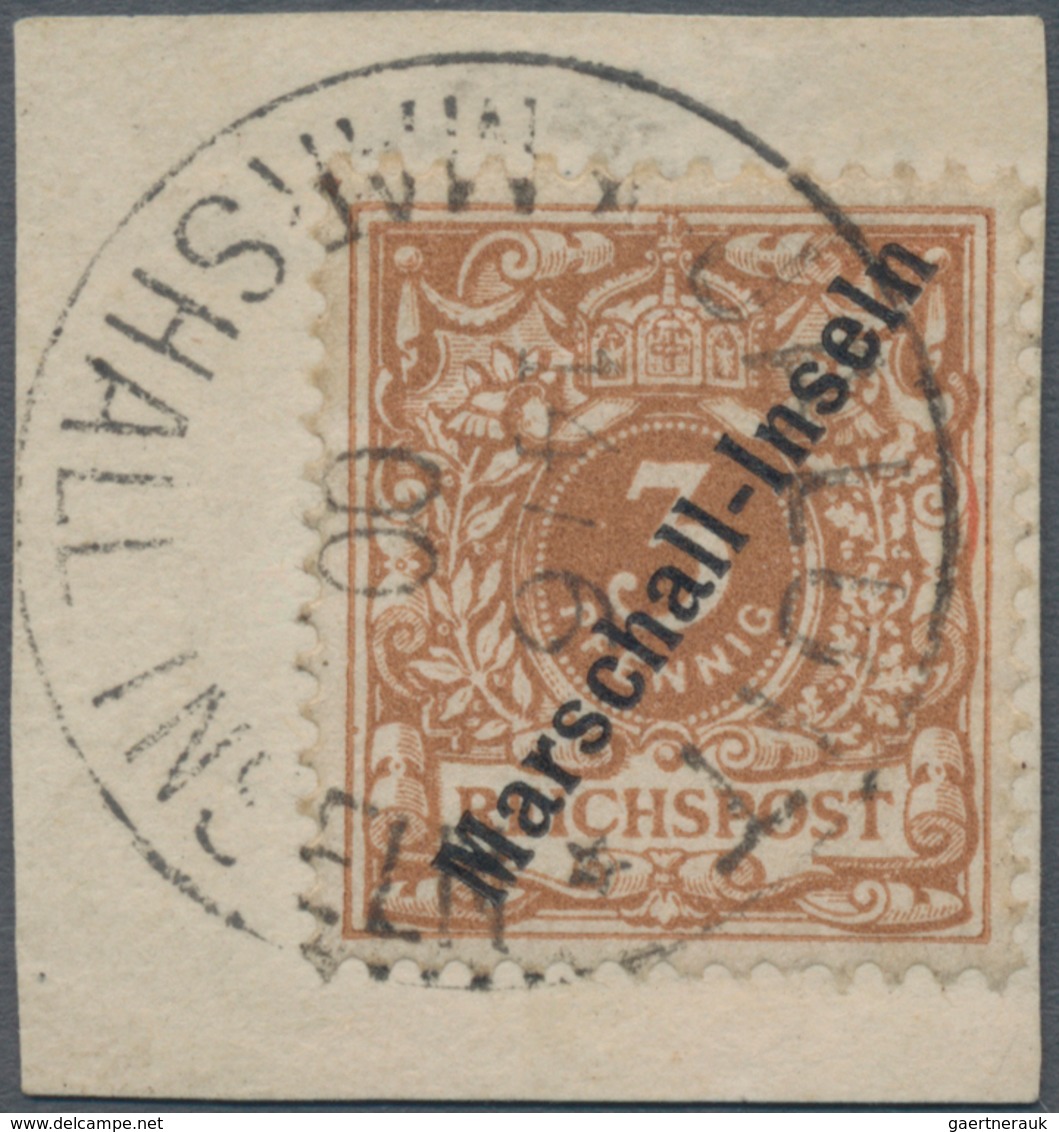 Deutsche Kolonien - Marshall-Inseln: 1899, 3 Pfennig Krone/Adler Mit Aufdruck "Marschall-Inseln"auf - Marshalleilanden