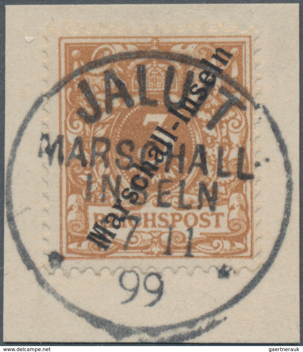 Deutsche Kolonien - Marshall-Inseln: 1899, 3 Pfg. Rötlichocker Auf Luxus-Briefstück Mit Vollem K1 "J - Marshalleilanden