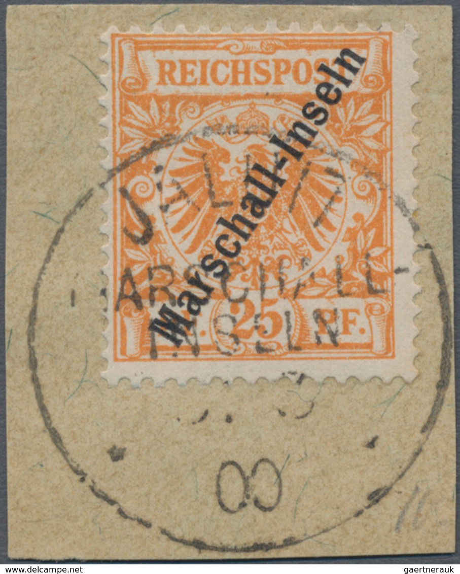 Deutsche Kolonien - Marshall-Inseln: 1899, 25 Pfg. Berliner Ausgabe Orange Mit Stempel "JALUIT MARSH - Marshall