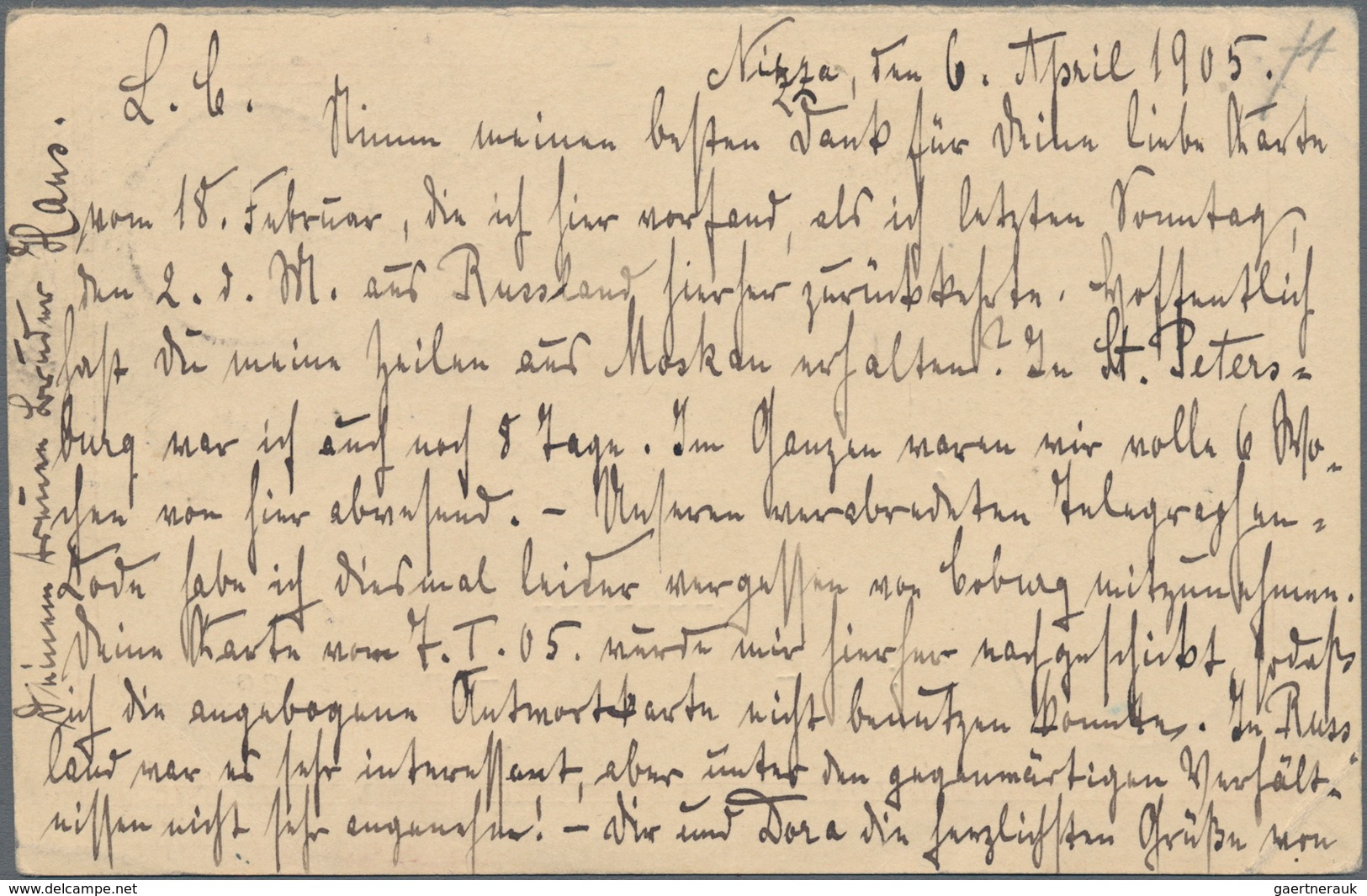 Deutsche Kolonien - Samoa - Ganzsachen: 1905 (6.4.), Antwortteil (mit Rückseitigem Bedarfstext) Der - Samoa