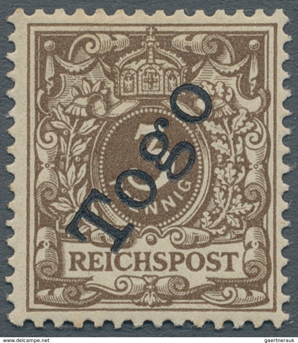 Deutsche Kolonien - Togo: 1897, 3 Pf. Mittelbraun, Farbfrisches Exemplar Dieser Seltenen Marke Saube - Togo