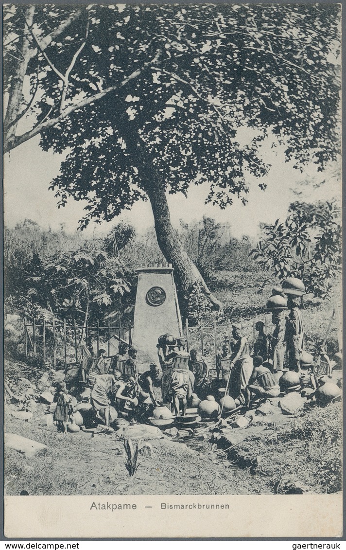 Deutsche Kolonien - Togo - Besonderheiten: 1911, Schwarzer Rahmenstempel "AUS WESTAFRIK'A" (Spätverw - Togo