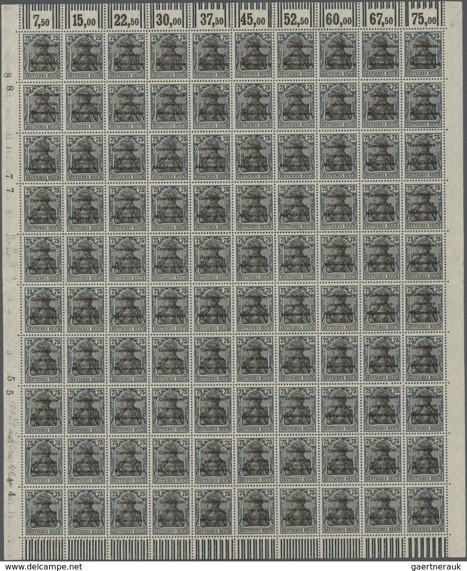 Deutsche Abstimmungsgebiete: Marienwerder: 1920, 75 Pf Blaugrün/gelbschwarz Im Postfrischen Original - Sonstige & Ohne Zuordnung