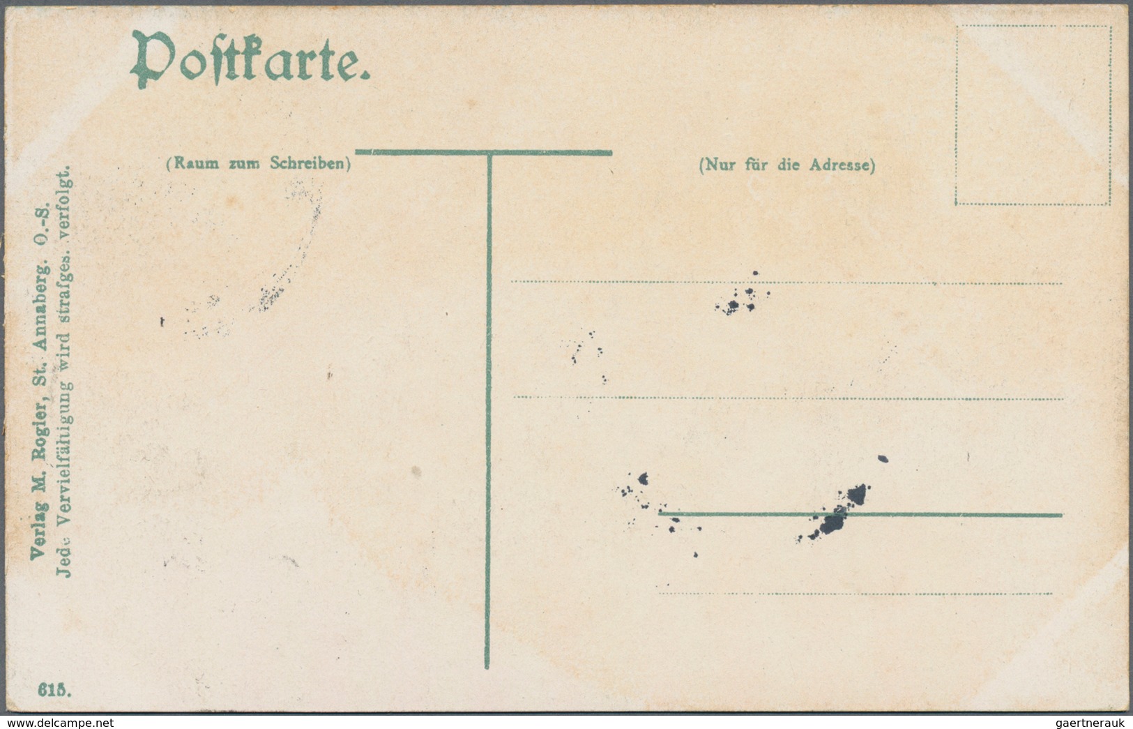 Deutsche Abstimmungsgebiete: Oberschlesien: 1920, 10 Pf Orangerot, Bildseitig Auf Ansichtskarte Mit - Autres & Non Classés