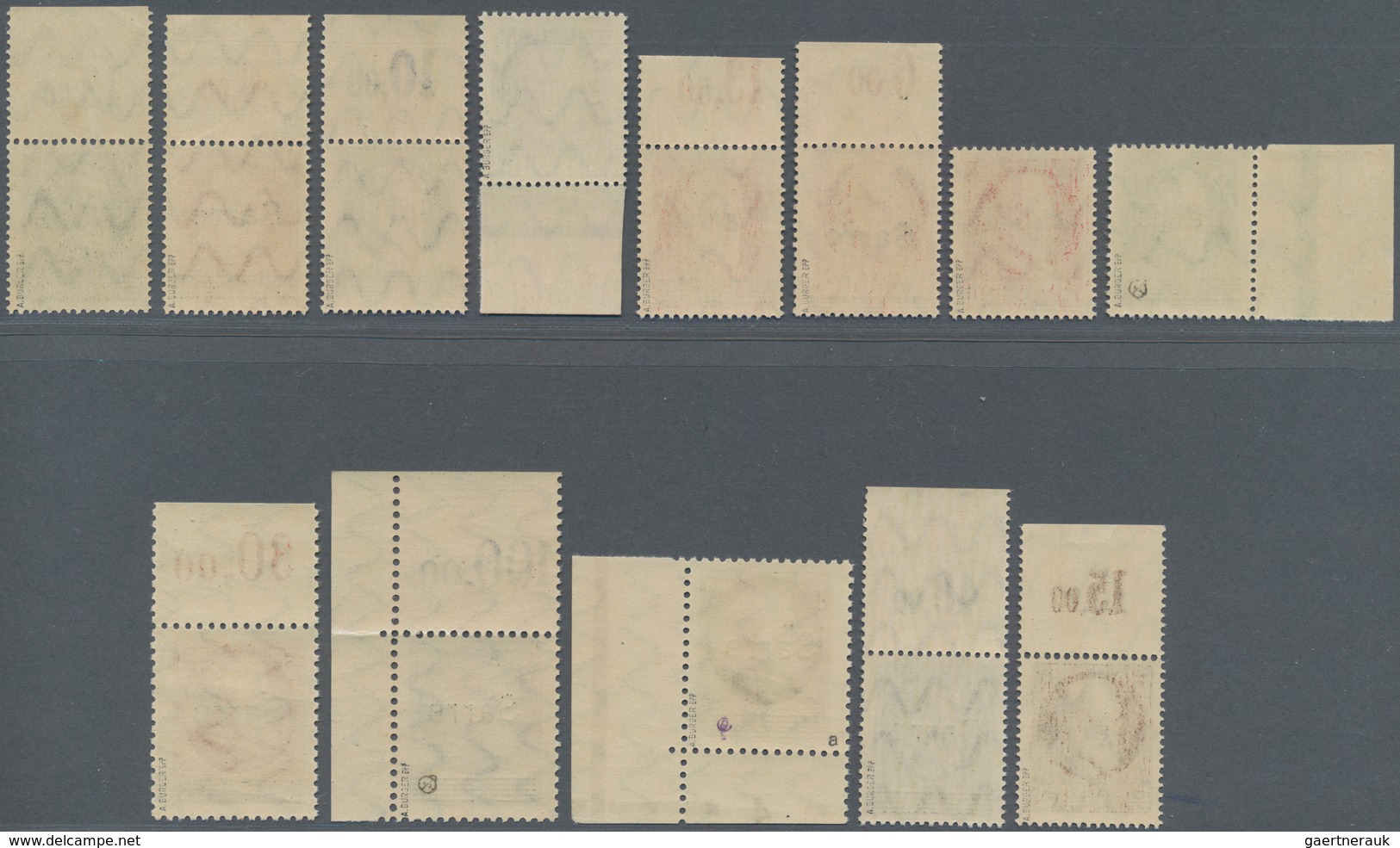 Deutsche Abstimmungsgebiete: Saargebiet: 1920, 5 Pf. - 10 M. Ludwig Mit Aufdruck „SARRE”, Schneeweiß - Covers & Documents