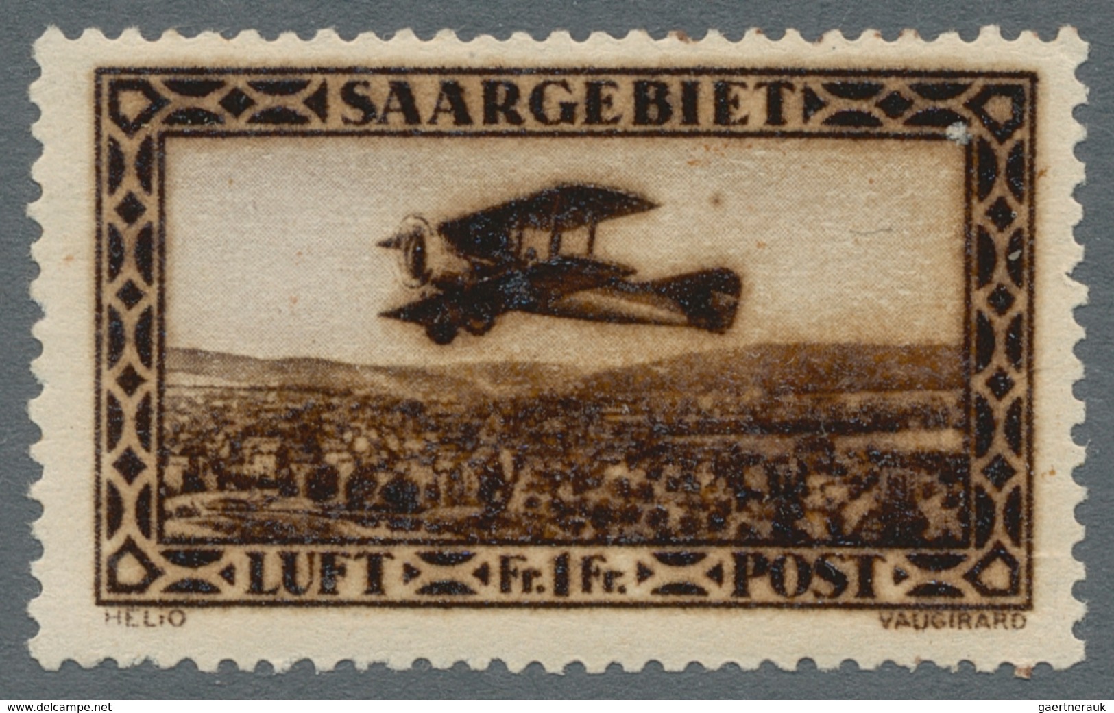 Deutsche Abstimmungsgebiete: Saargebiet: 1928, "50 C. Und 1 Fr. Flugpost Als Probedrucke", Postfrisc - Briefe U. Dokumente